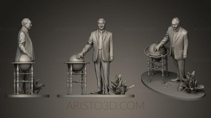 Statues of famous people (STKC_0249) 3D model for CNC machine